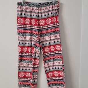 Festive Red and White Kids Pajama Pants